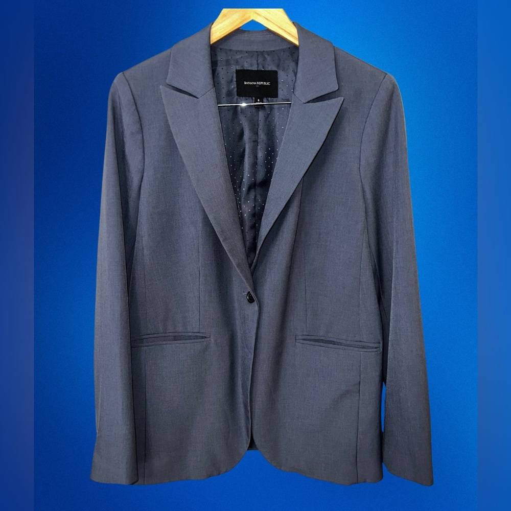 Banana Republic Sculpted Fit Wool Blazer